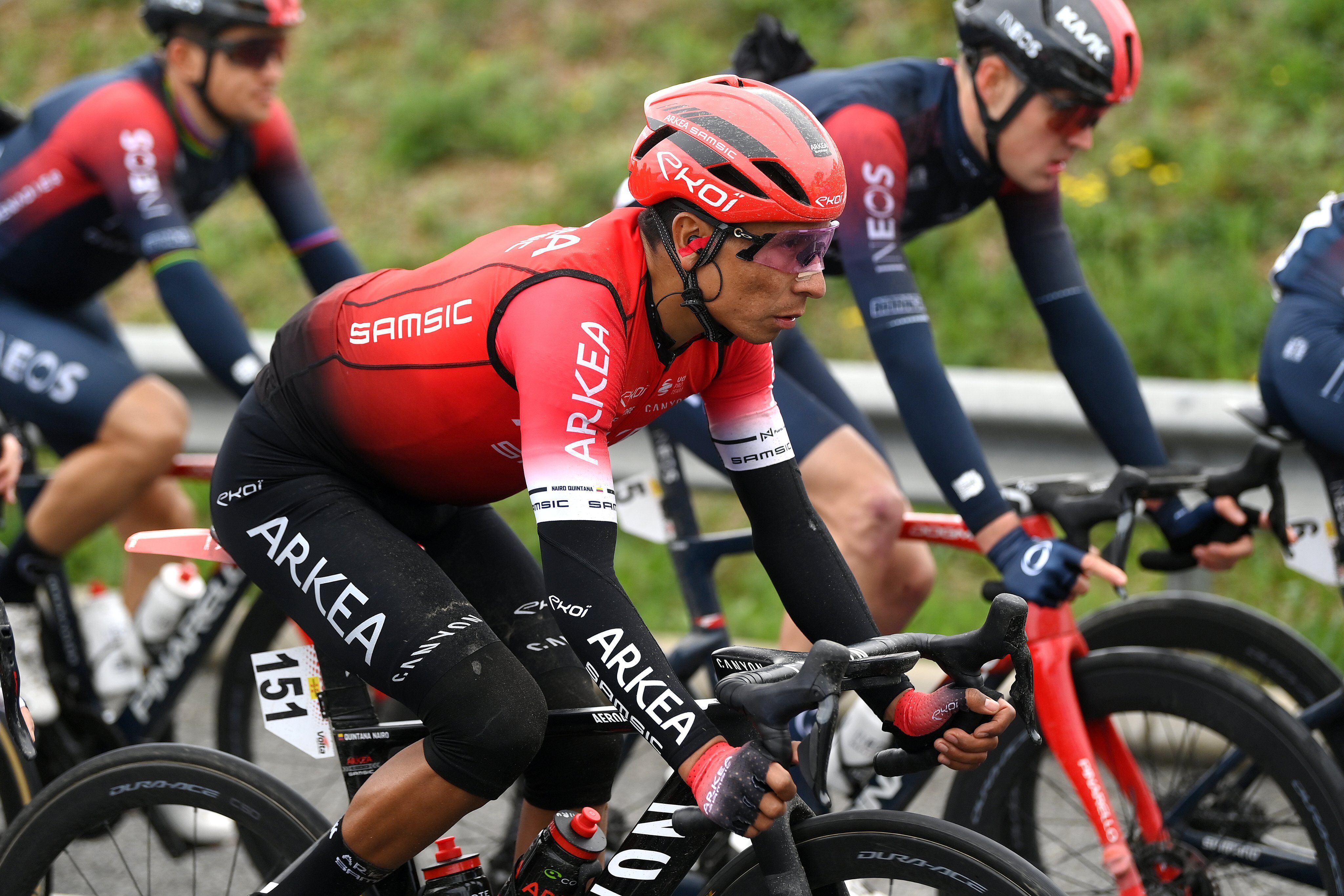 Nairo Quintana is one of the best placed Colombians in the overall standings of the Volta a Catalunya 2022. Photo: Arkéa Samsic.