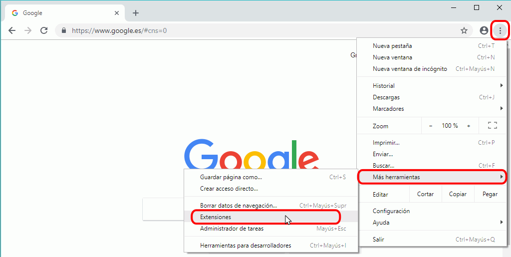 Google Chrome-Erweiterungen. (Foto: McLibre.org)