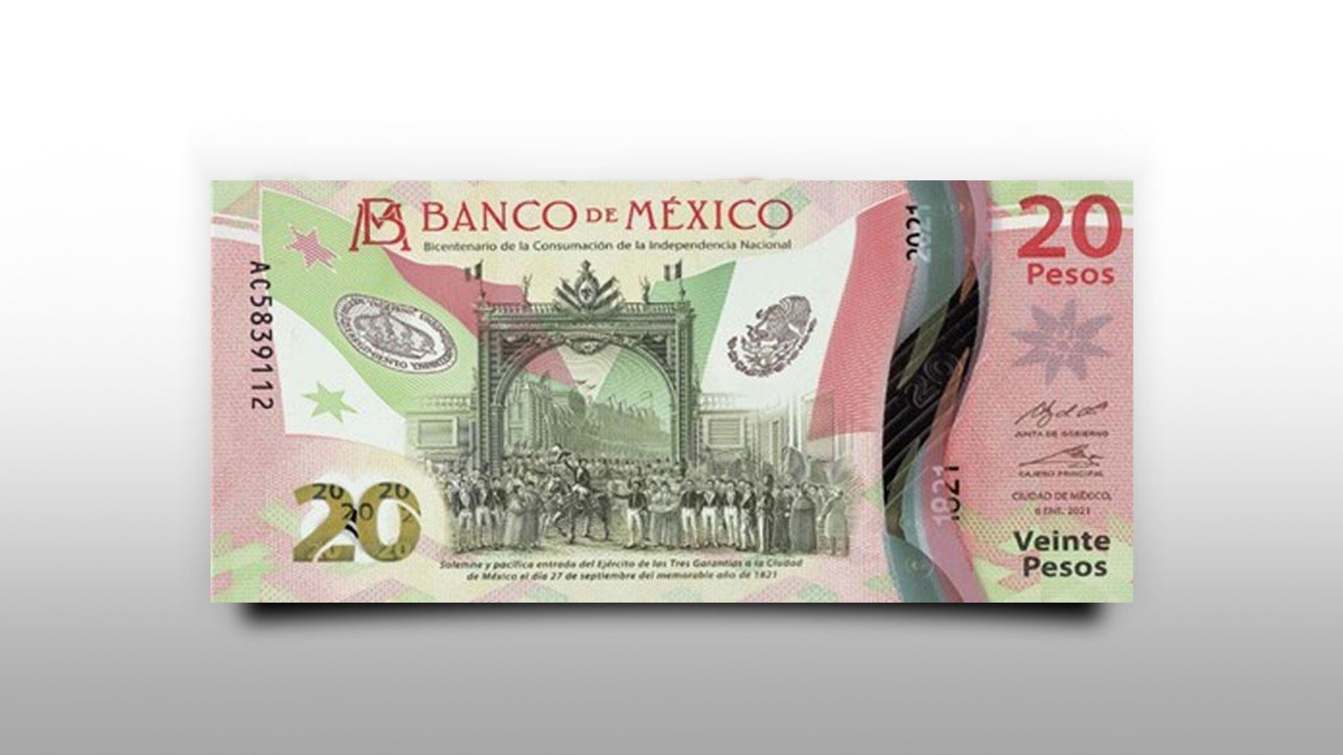 nota de 20 pesos, (Foto: Infobae)