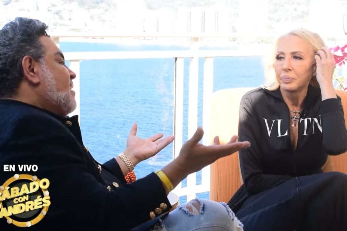 Laura Bozzo a été interviewée par Andrés Hurtado. (Photo : Panamericana TV)