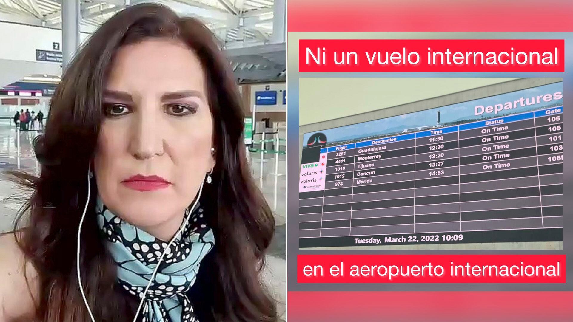 Kenia López Rabadan besuchte AIFA