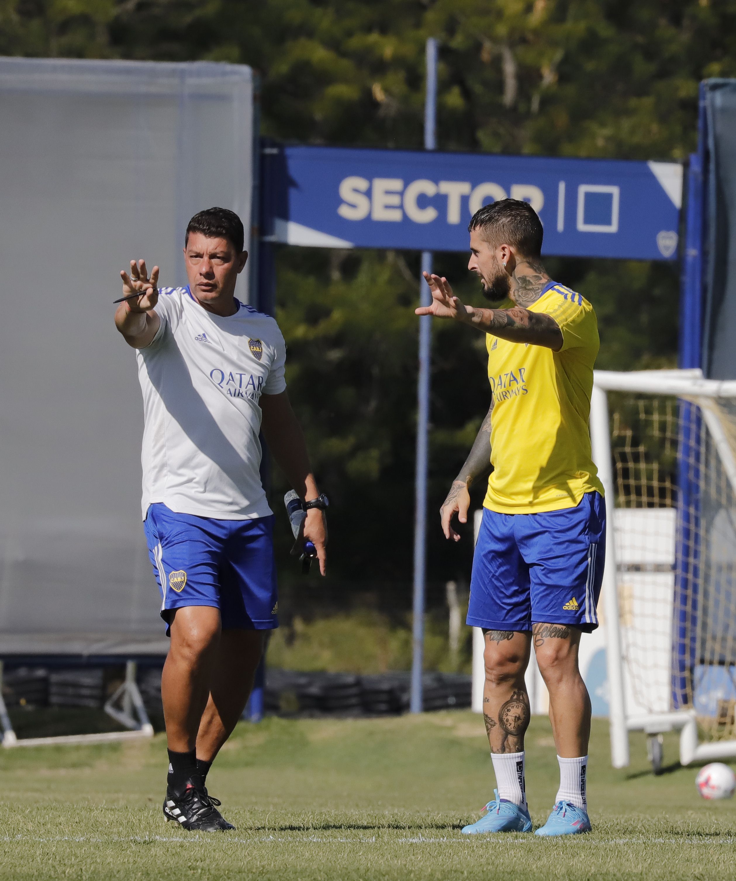 Sebastian Battaglia und Dario Benedetto Boca Junioren