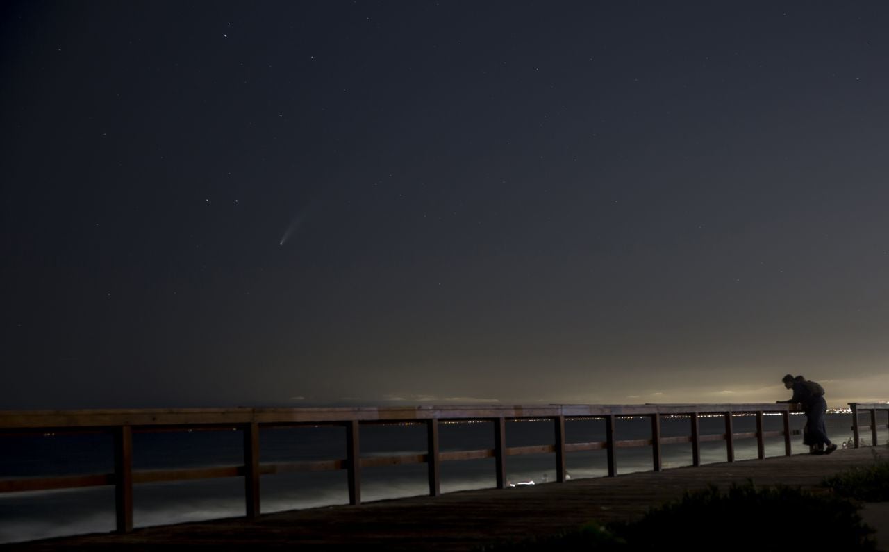 Comet Neowise seen from Playas de Tijuana