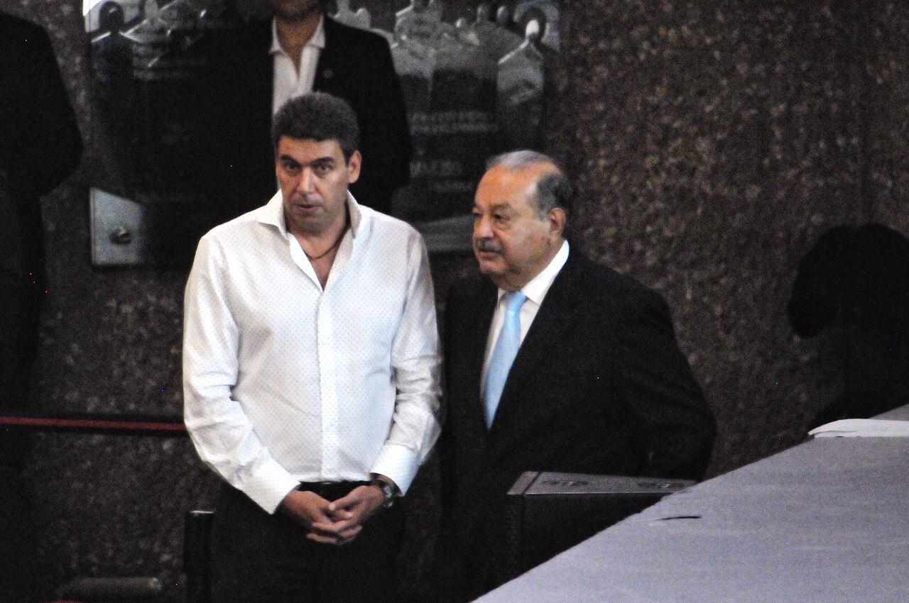 Carlos Slim con Arturo Elias Ayub