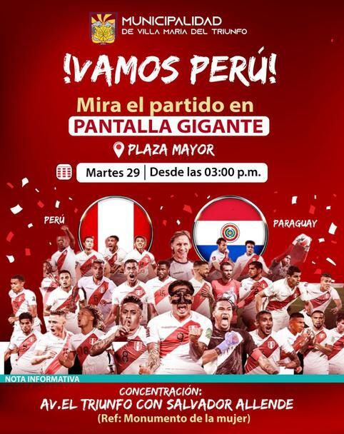Onde assistir o Perú x Paraguai na tela grande