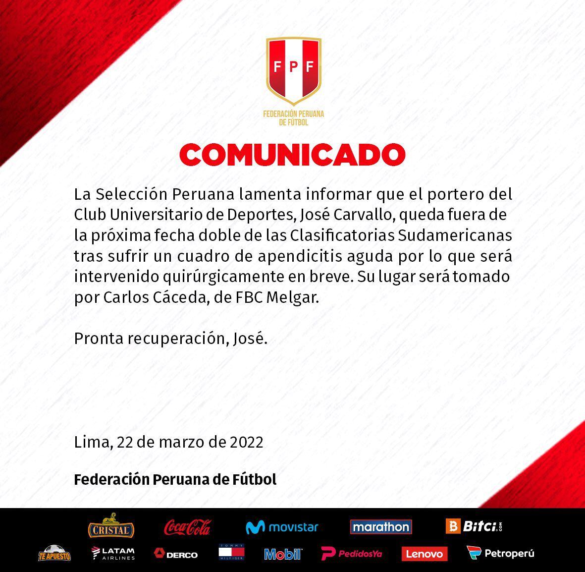 Declaração da FPF.