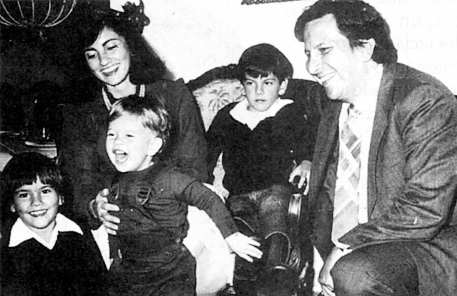 Ministro Rodrigo Lara, sua esposa e filhos
