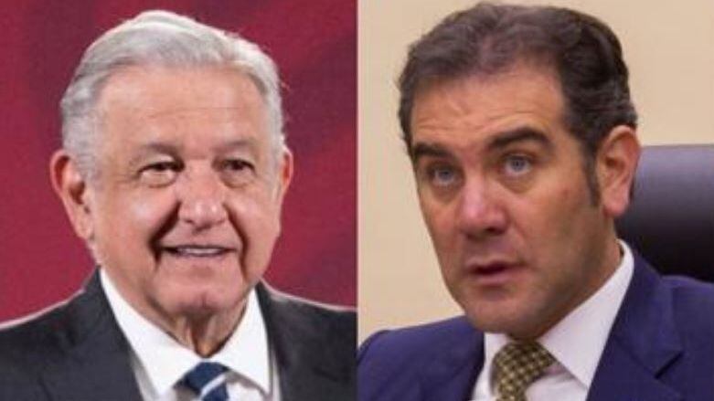 Andrés Manuel López Obrador et Lorenzo Córdova Vianello, président de l'INE (Photo : Cuartoscuro/Spécial)