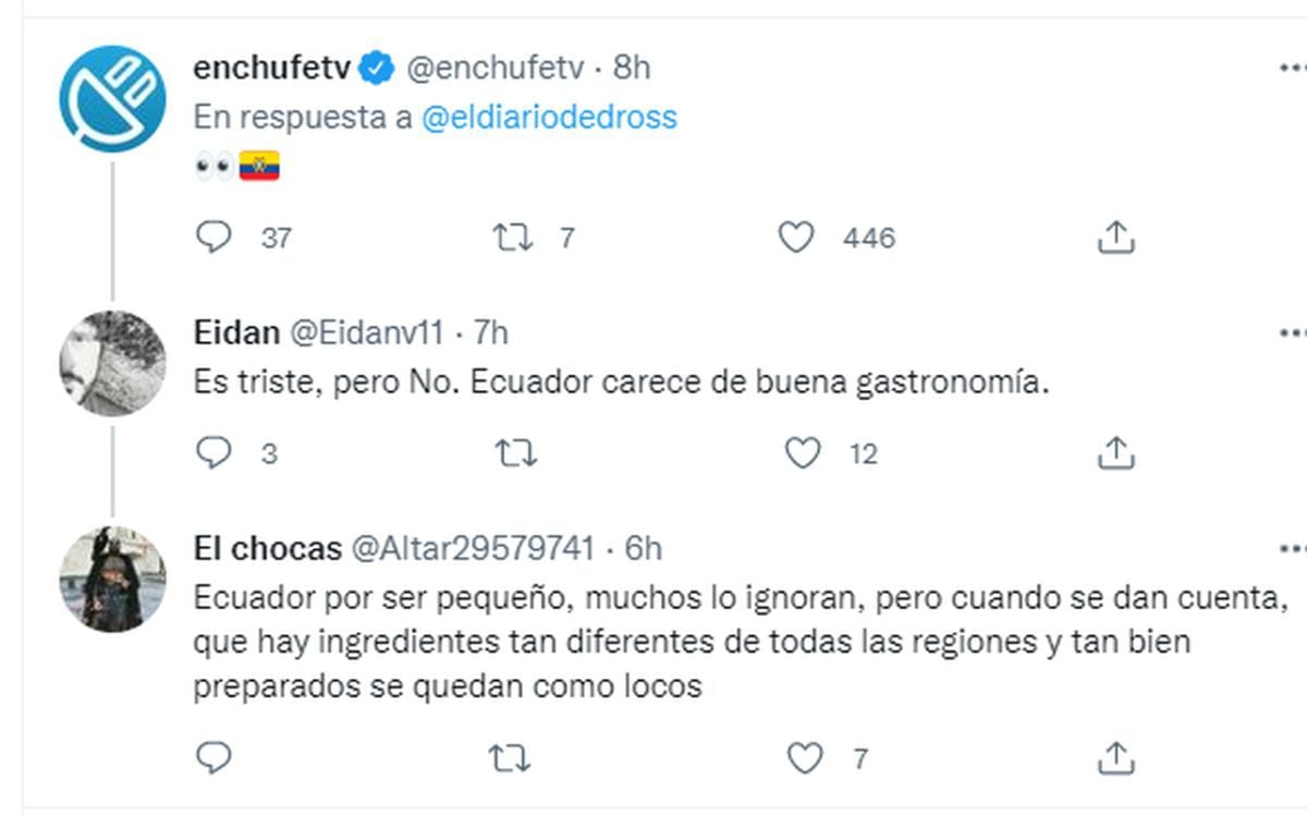 Dross abre debate sobre comida peruana.