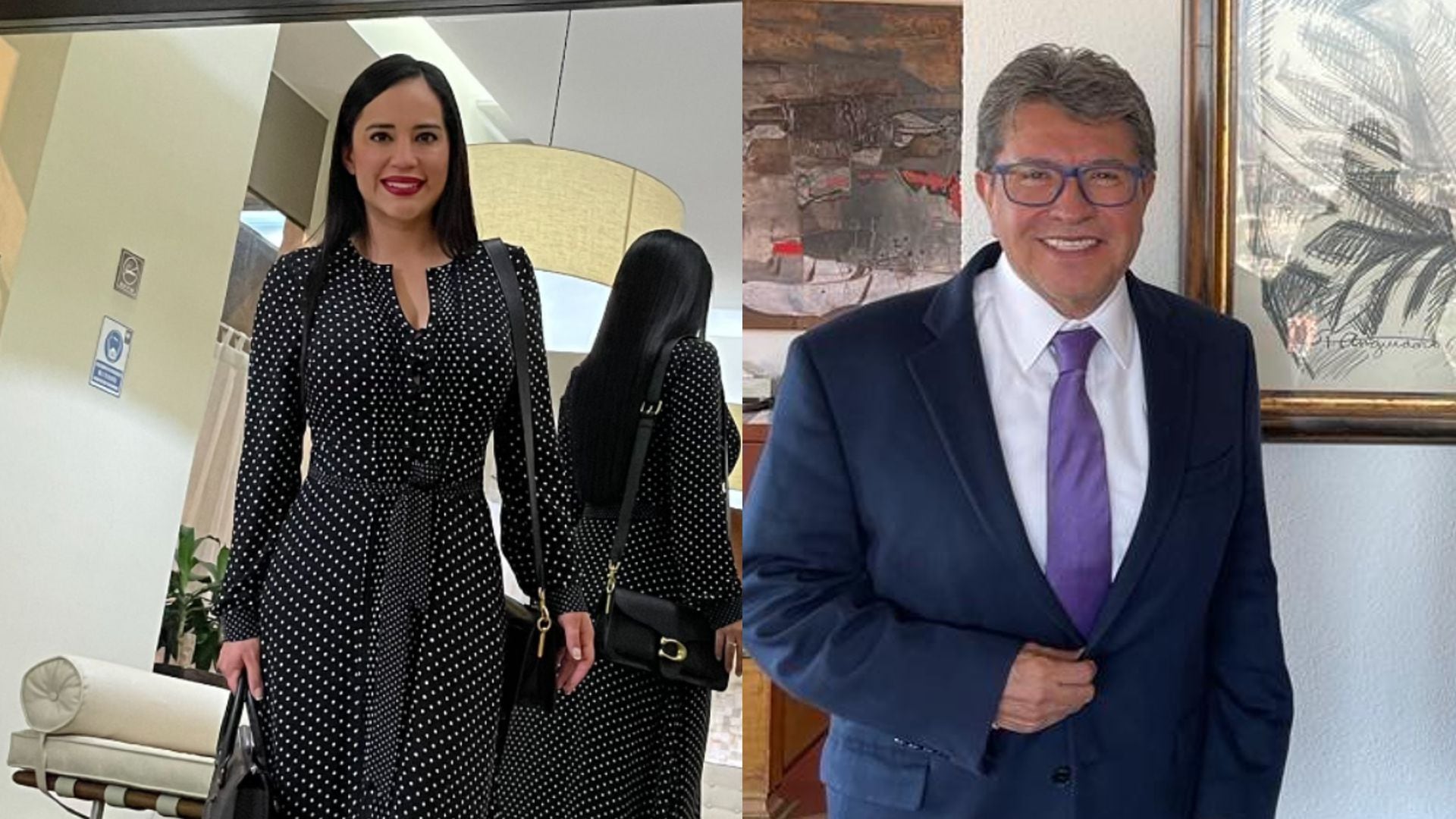 Ricardo Monreal verteidigte Sandra Cuevas vor der Belagerung der Justiz in Mexiko-Stadt (Foto: Twitter/ @RicardoMonrealA/@SandraCuevas_)