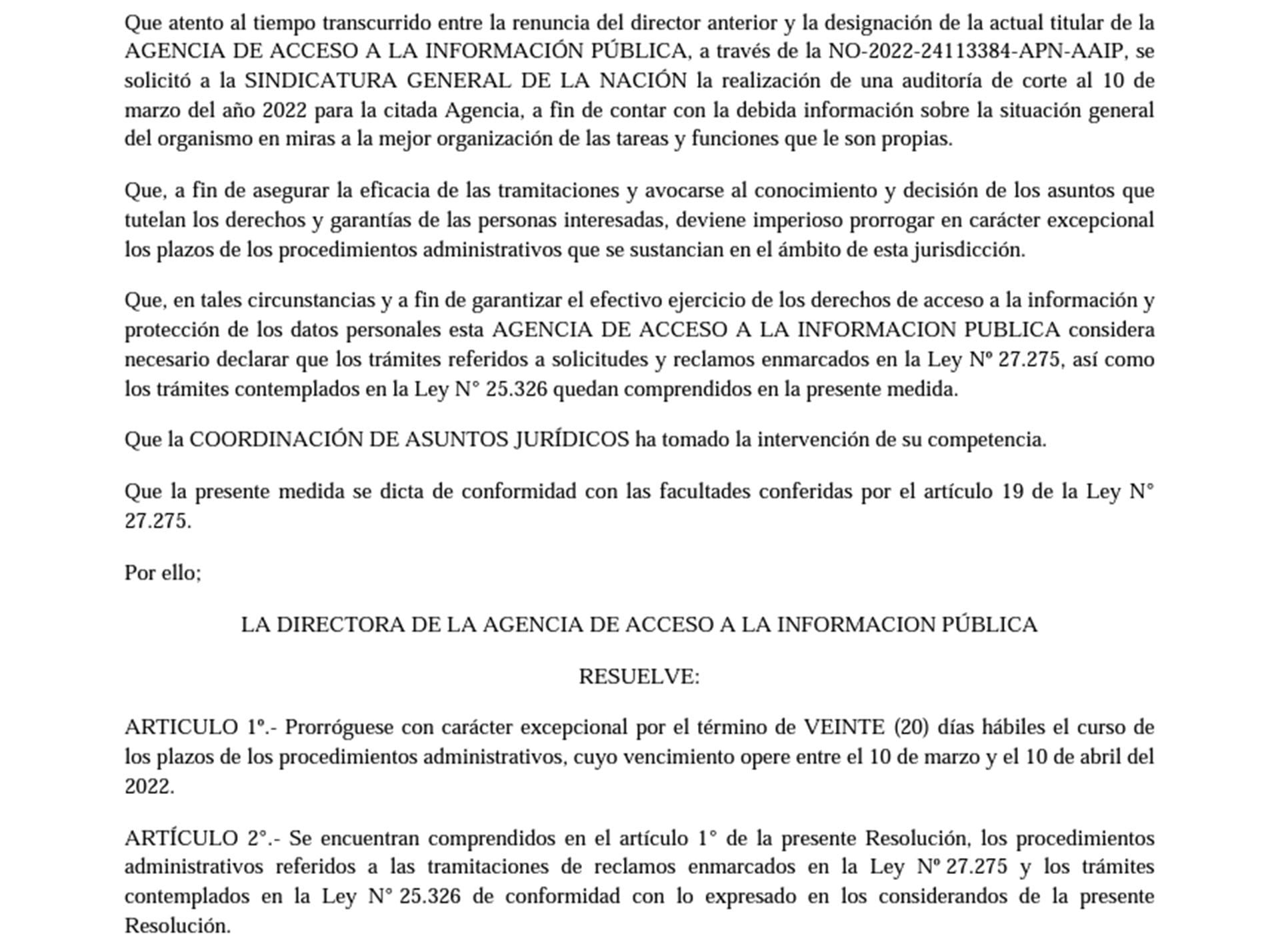 Agence de résolution pour l'accès à l'information