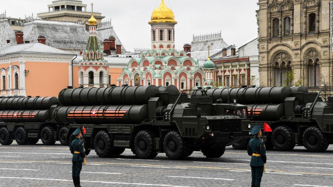 Parade of nuclear warheads on Red Square in Moscow.
