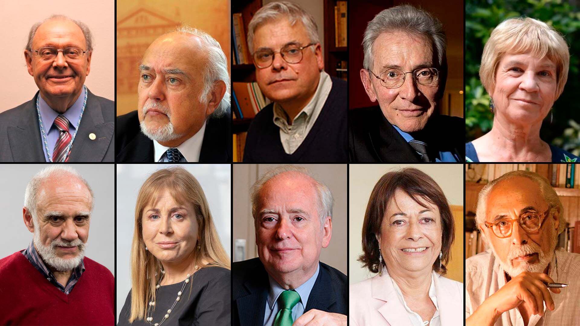 Peter L. Barcia
Horatio Sanguinetti
Luis Alberto Romero
Marcos Aguinis
Hilda Sabato
José E. Burucua
Diana Cohen Agrest
William Chaim Etcheverry
Maria Saenz Quesada
James Kovadloff