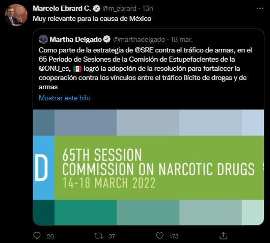 Mexico won UN support against arms trafficking